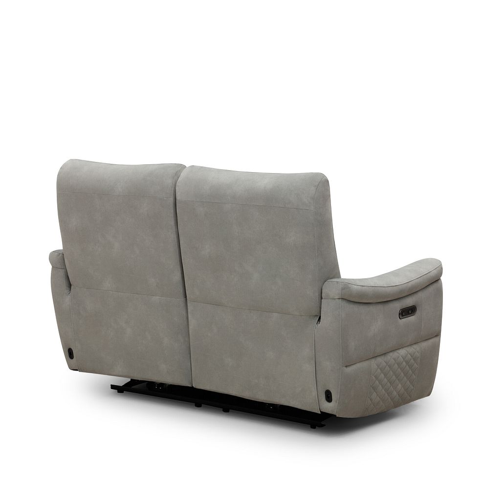 Aldo 2 Seater Recliner Sofa in Dexter Stone Fabric 5
