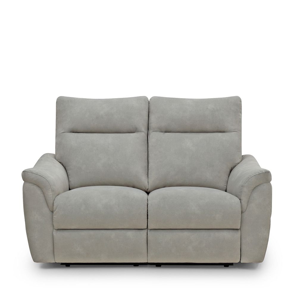 Aldo 2 Seater Recliner Sofa in Dexter Stone Fabric 2