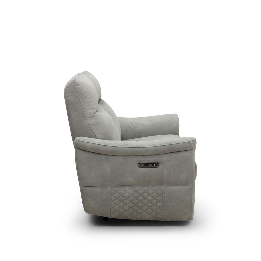 Aldo 2 Seater Recliner Sofa in Dexter Stone Fabric 6