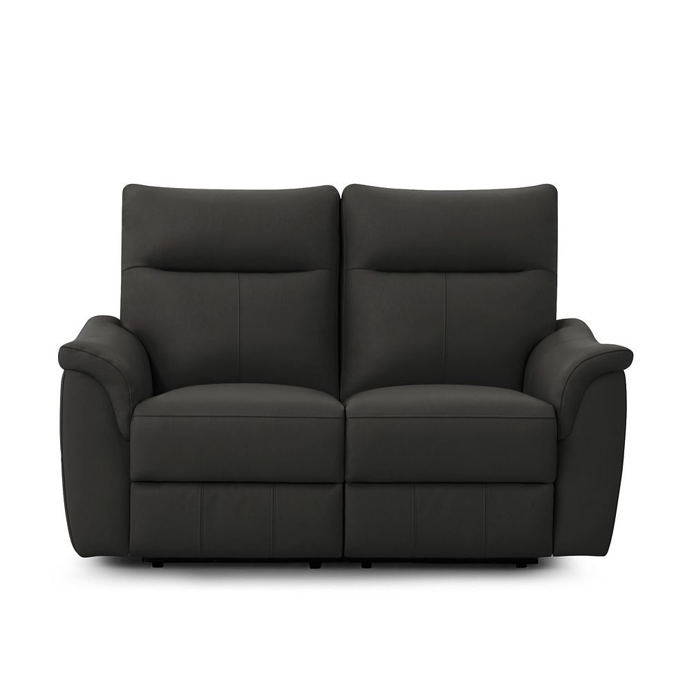 Aldo 2 Seater Recliner Sofa in Storm Leather Thumbnail 2