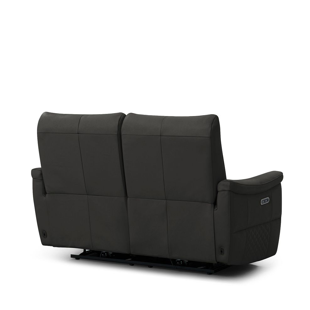 Aldo 2 Seater Recliner Sofa in Storm Leather 7