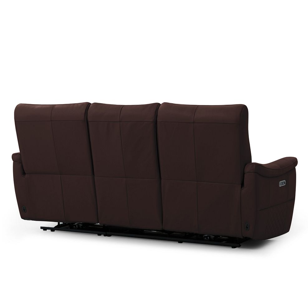 Aldo 3 Seater Recliner Sofa in Chestnut Leather 5
