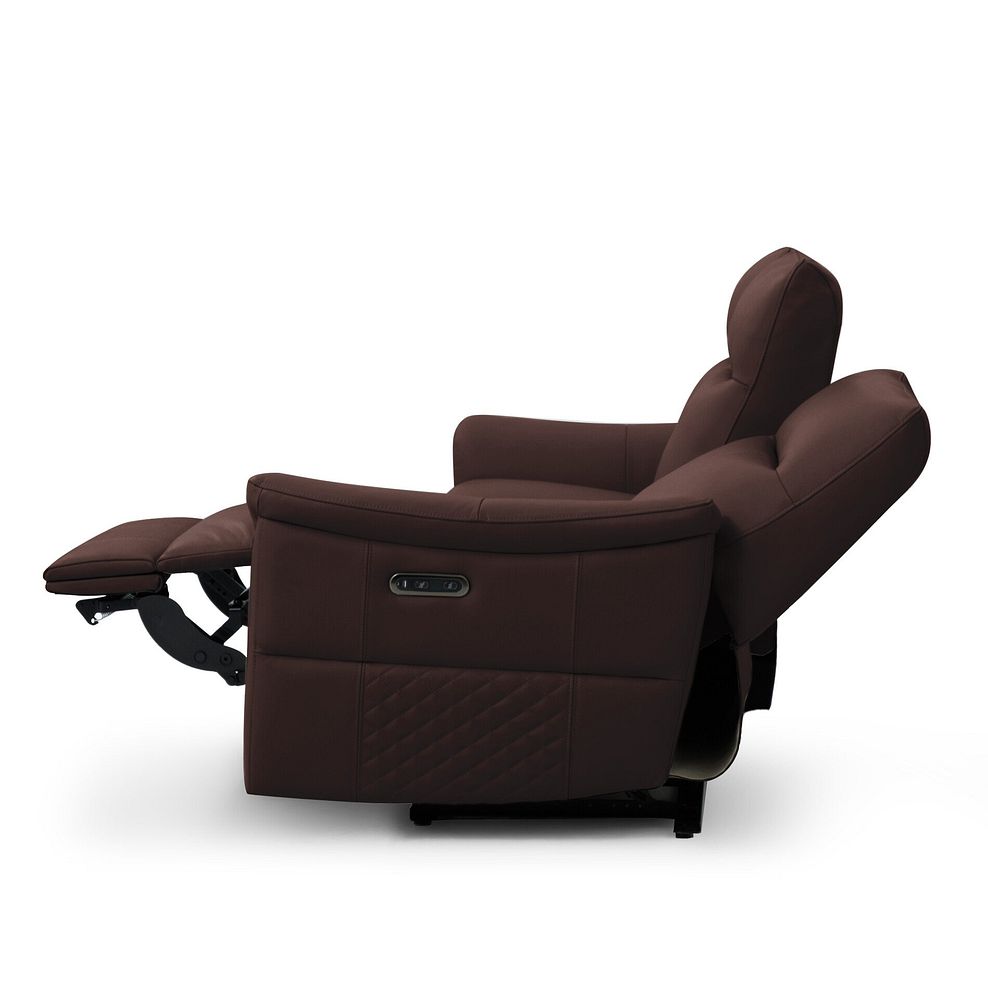 Aldo 3 Seater Recliner Sofa in Chestnut Leather 7