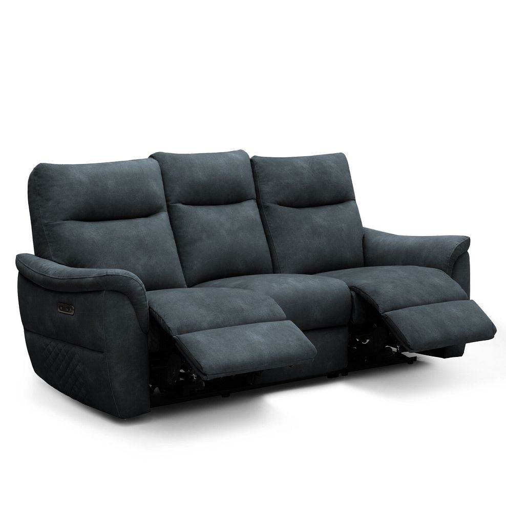 Aldo 3 Seater Recliner Sofa in Dexter Shadow Fabric 4