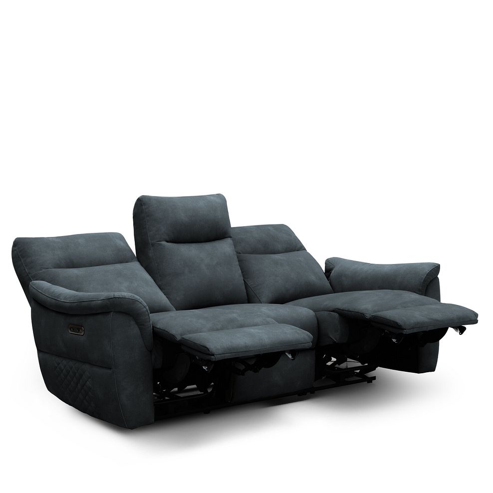 Aldo 3 Seater Recliner Sofa in Dexter Shadow Fabric 5