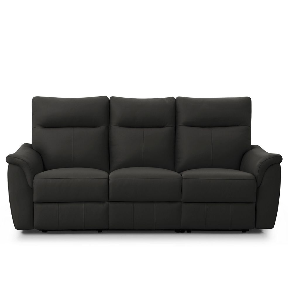 Aldo 3 Seater Recliner Sofa in Storm Leather 2