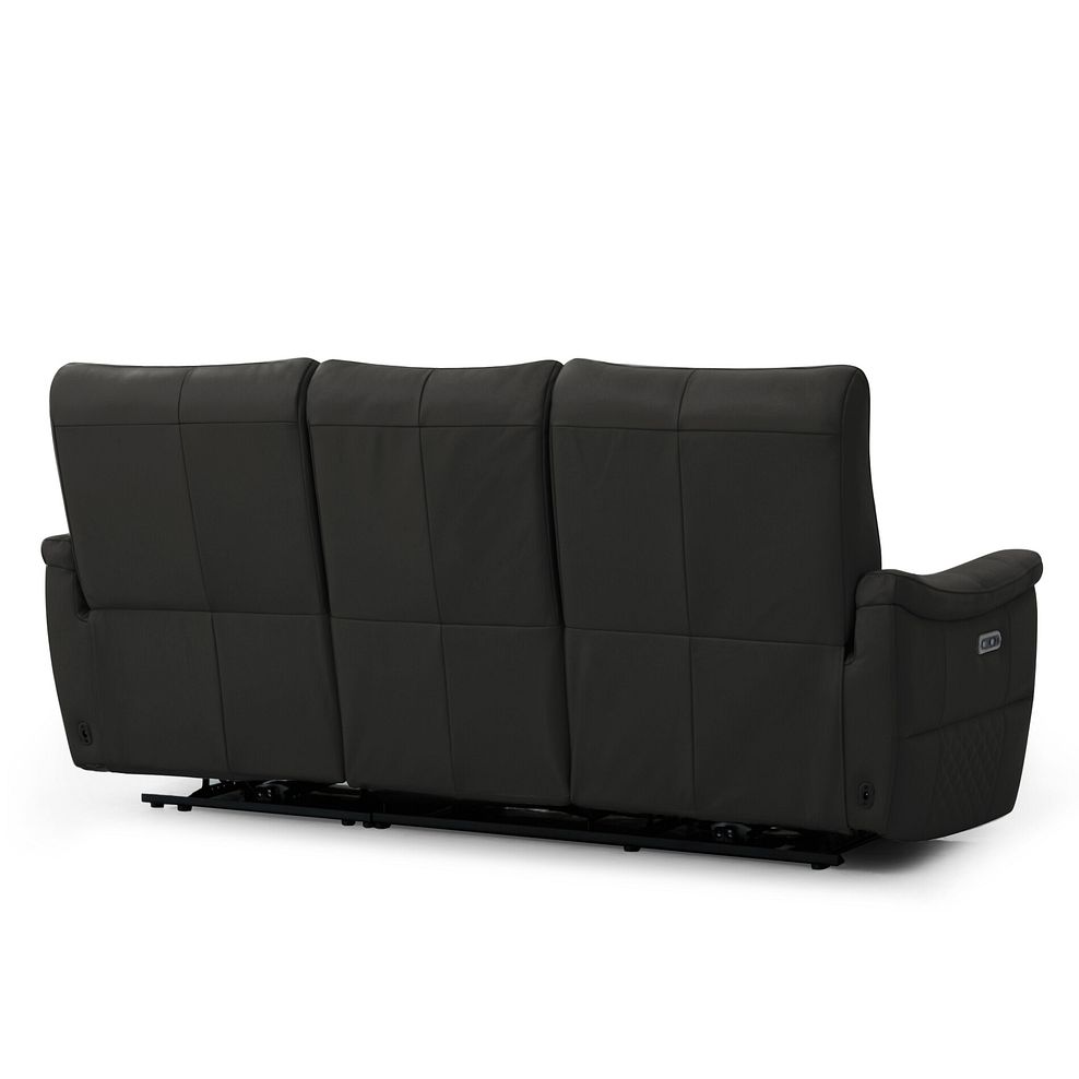 Aldo 3 Seater Recliner Sofa in Storm Leather 6