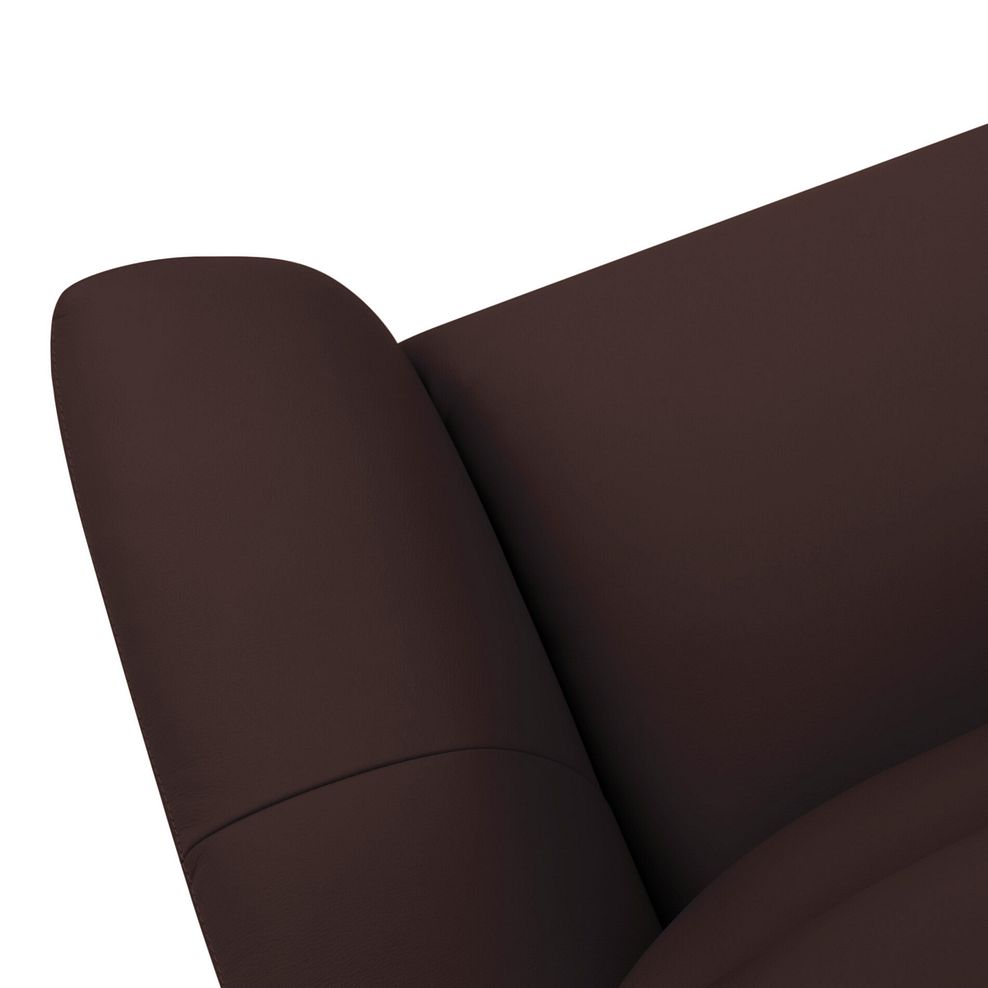 Aldo Large Corner Power Recliner Sofa in Chestnut Leather 10