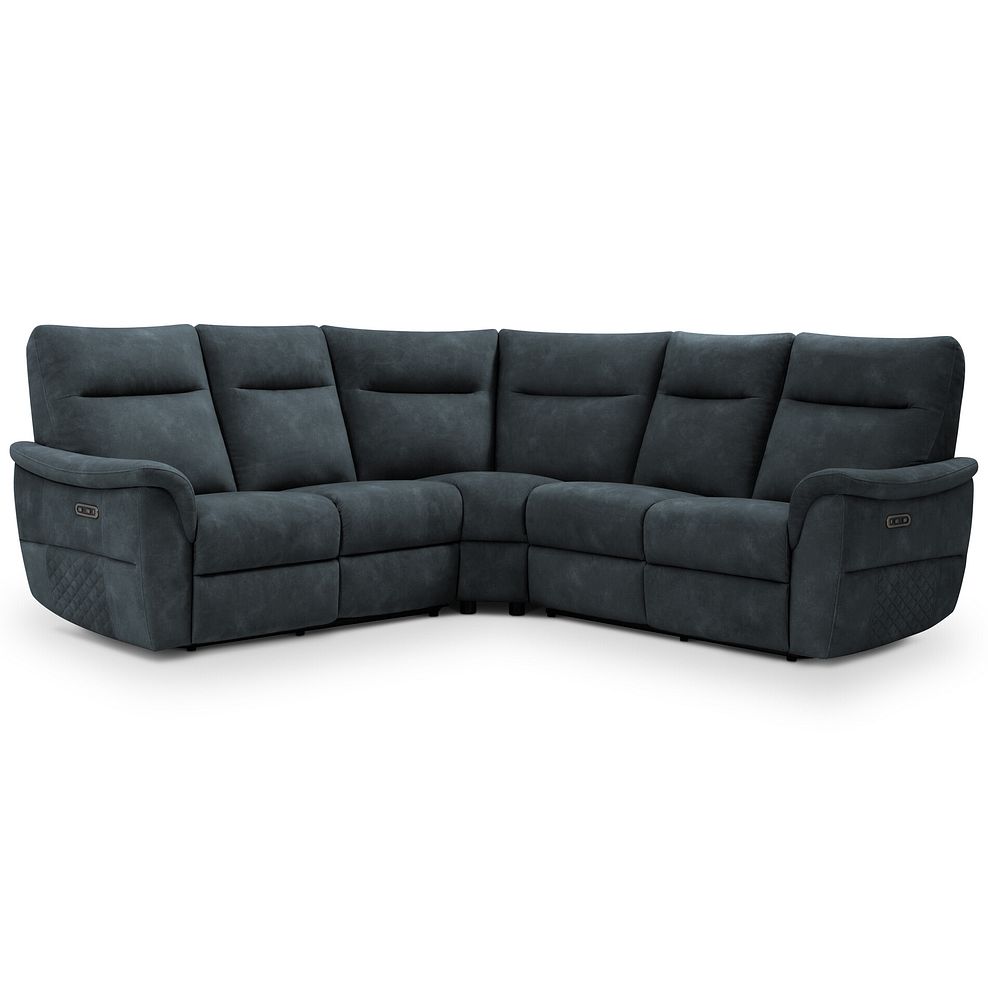 Aldo Large Corner Power Recliner Sofa in Dexter Shadow Fabric 1