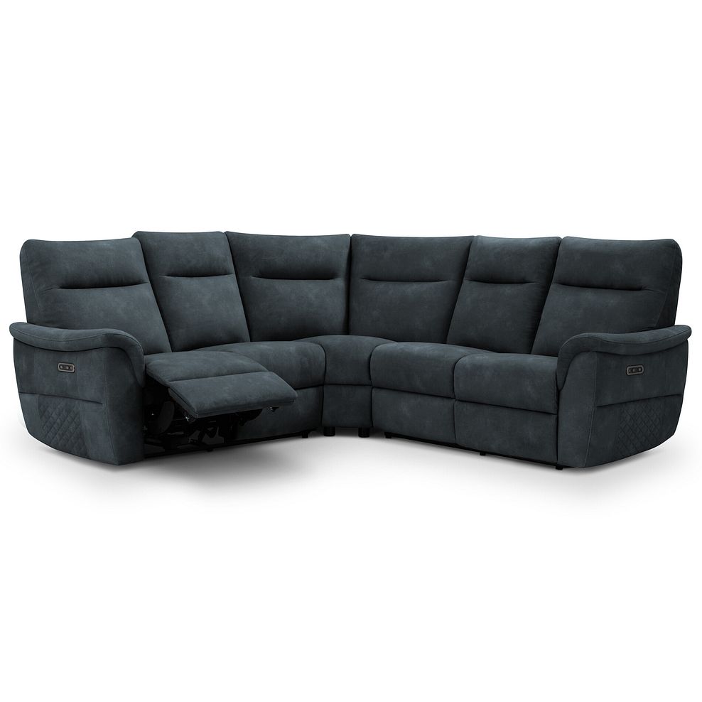 Aldo Large Corner Power Recliner Sofa in Dexter Shadow Fabric 2