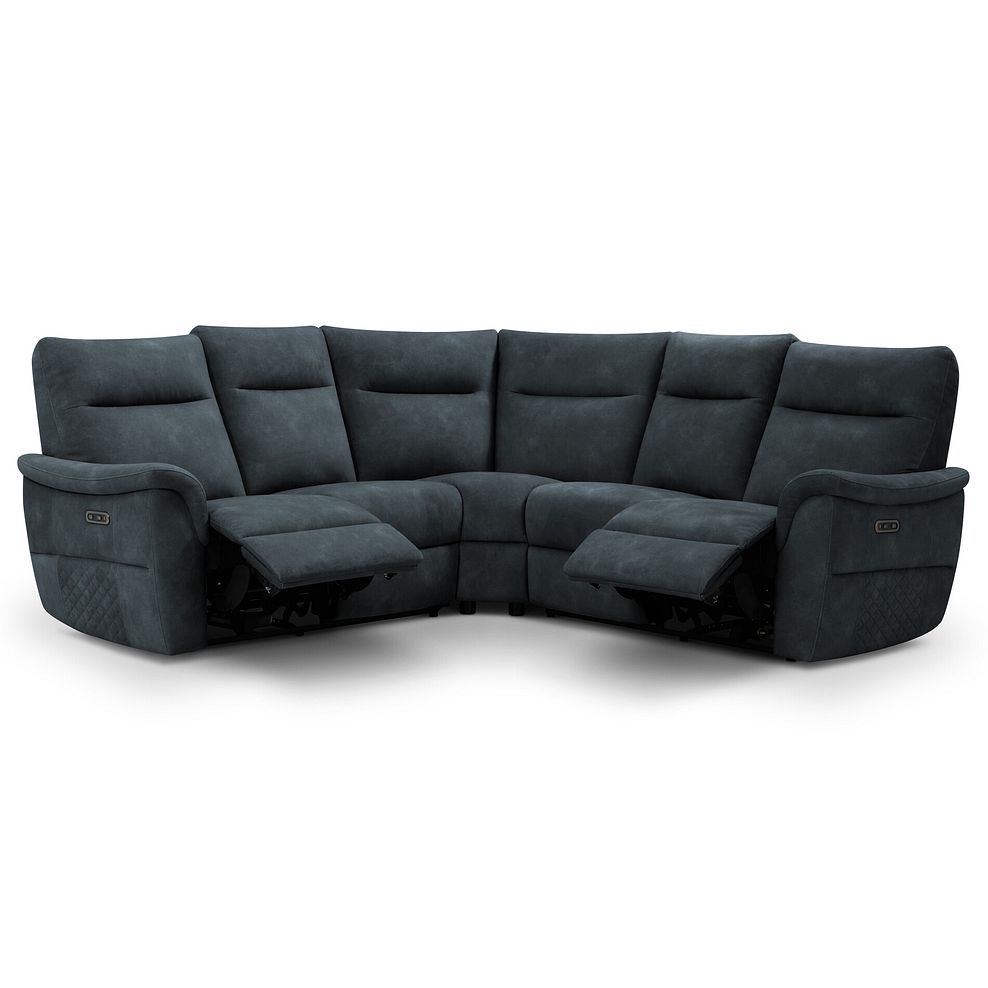Aldo Large Corner Power Recliner Sofa in Dexter Shadow Fabric 3