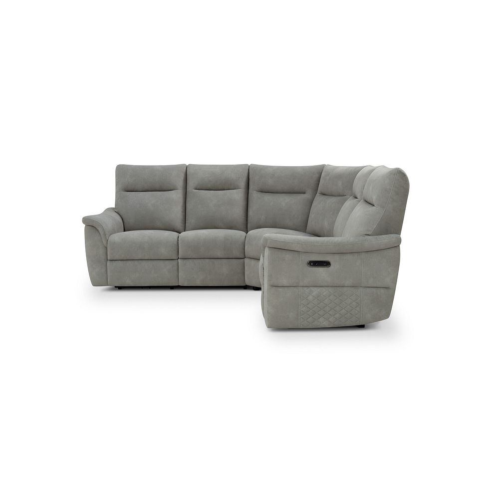 Aldo Large Corner Power Recliner Sofa in Dexter Stone Fabric 4