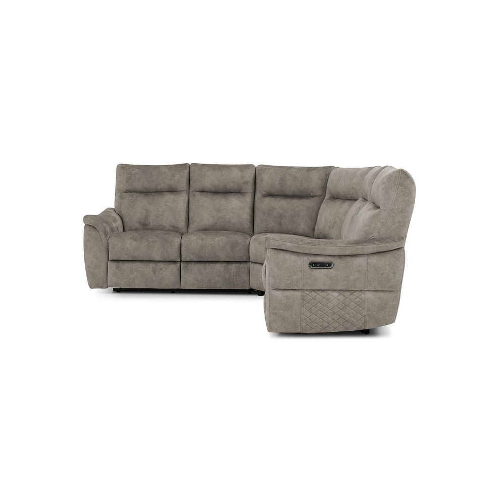 Aldo Large Corner Power Recliner Sofa in Marble Mink Fabric 6