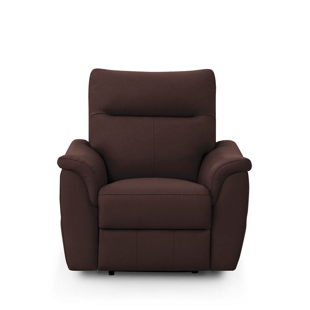 Aldo Recliner Armchair in Chestnut Leather 2
