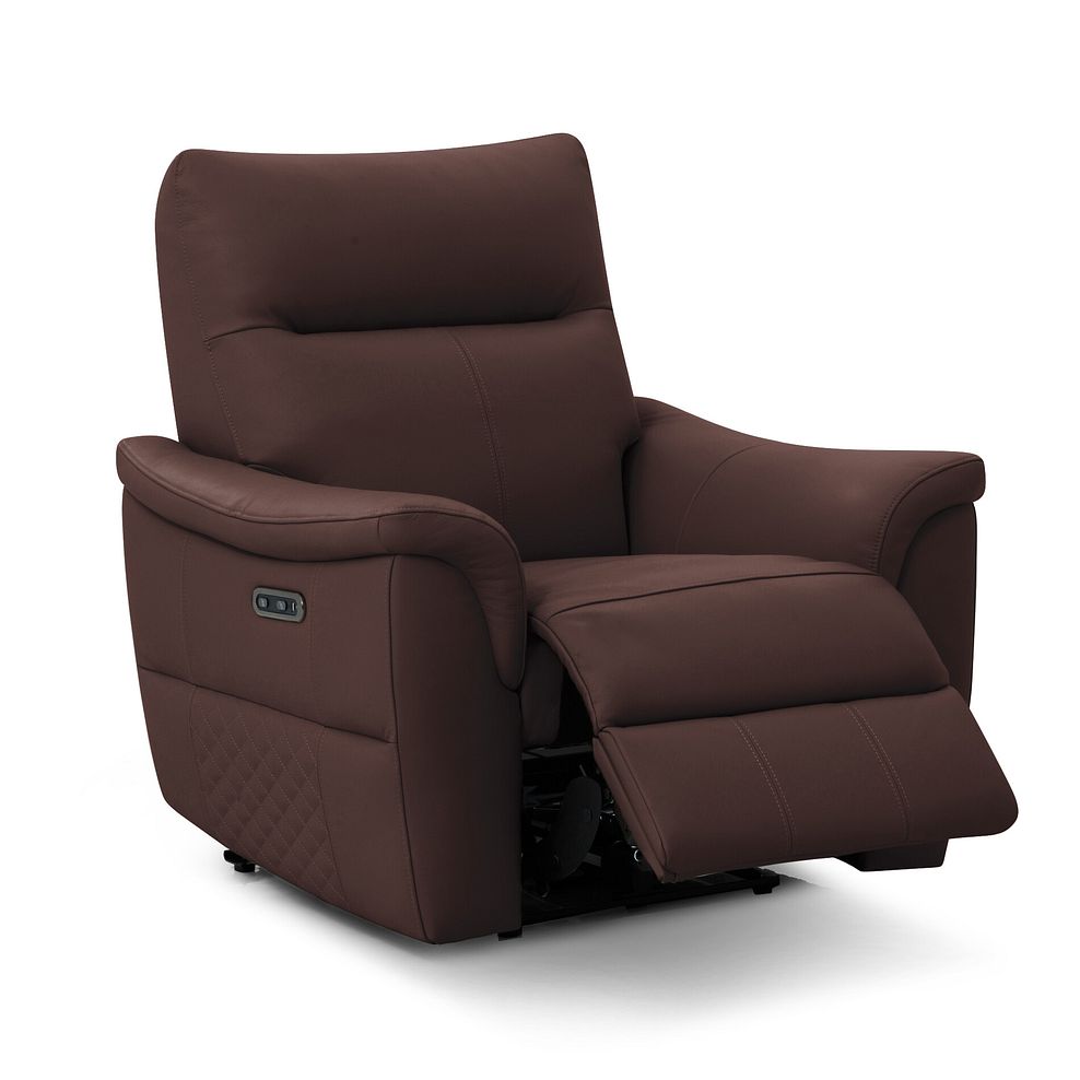 Aldo Recliner Armchair in Chestnut Leather 3
