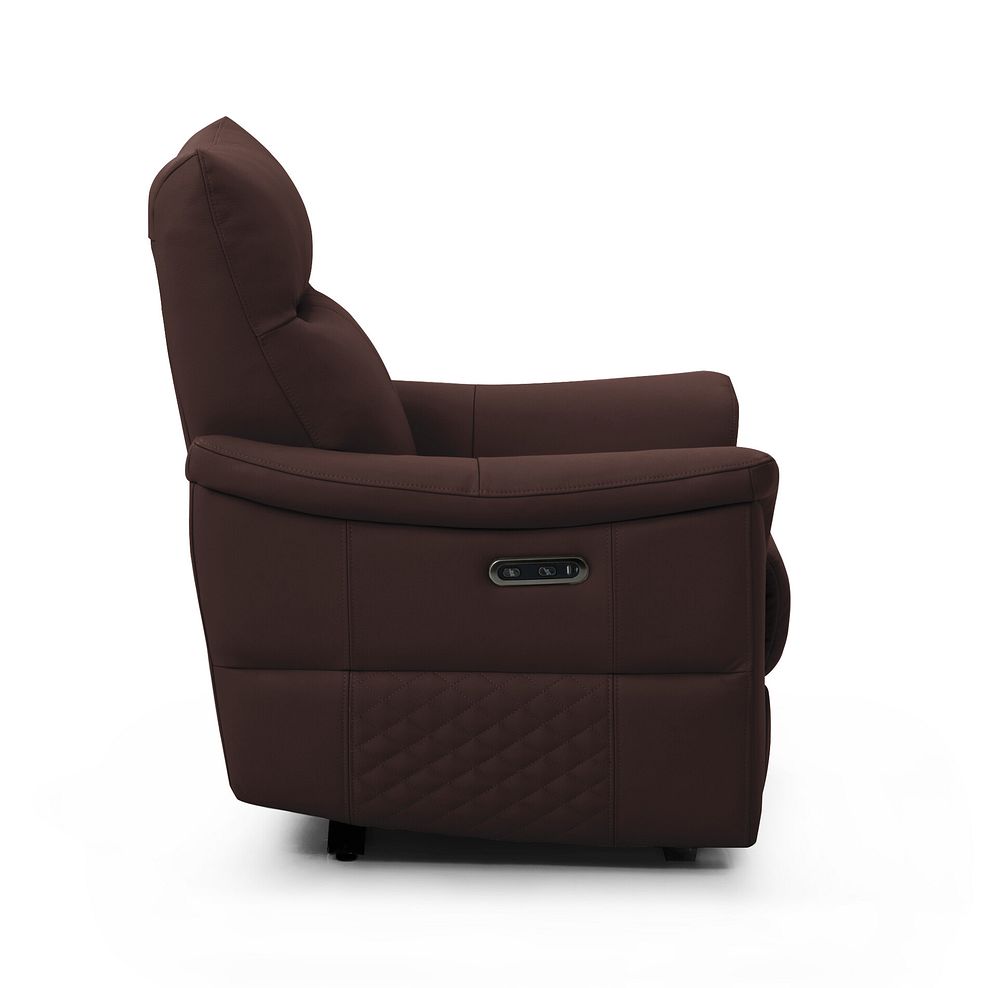 Aldo Recliner Armchair in Chestnut Leather 6