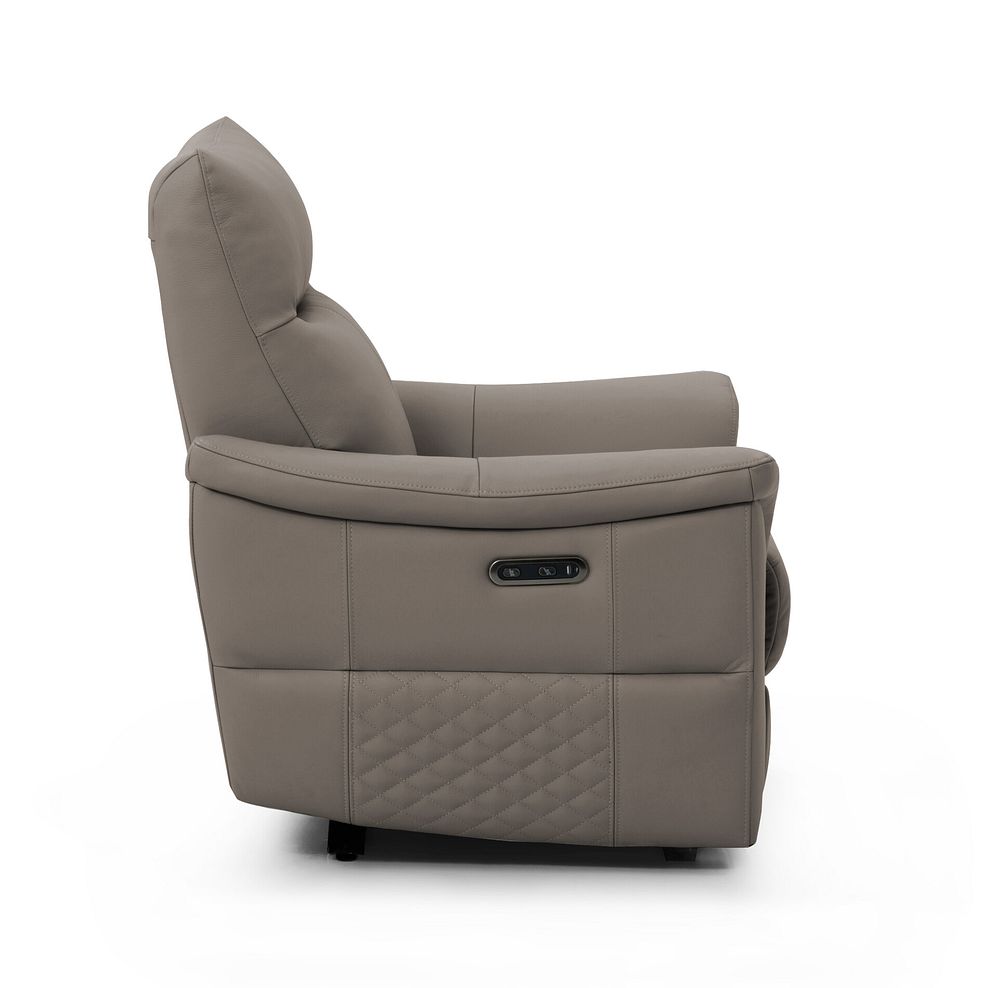Aldo Recliner Armchair in Oyster Leather 6