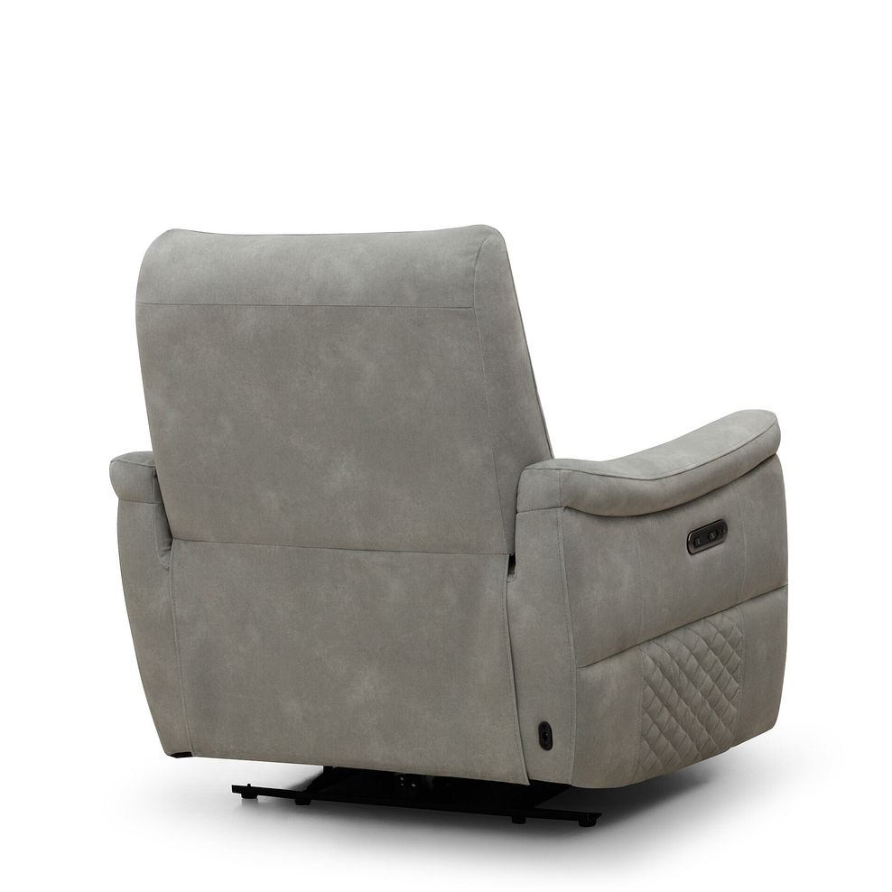 Aldo Recliner Armchair in Dexter Stone Fabric 5