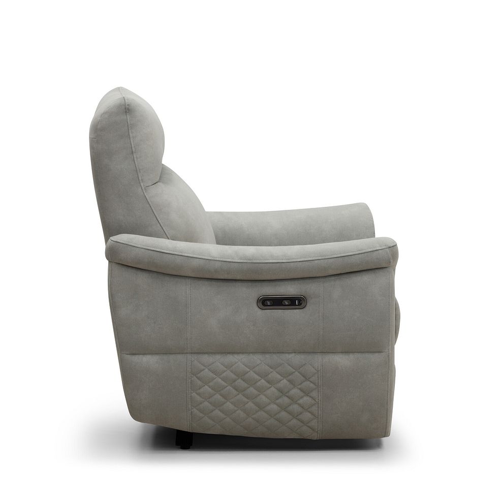 Aldo Recliner Armchair in Dexter Stone Fabric 6
