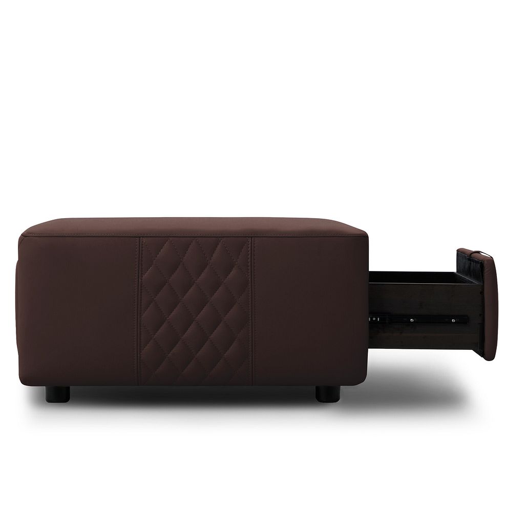 Aldo Storage Footstool in Chestnut Leather 5