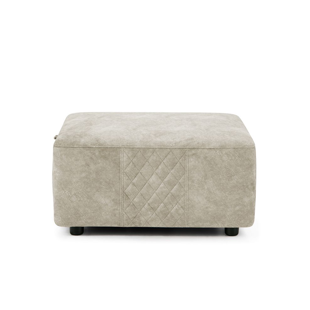 Aldo Storage Footstool in Marble Cream Fabric Thumbnail 3