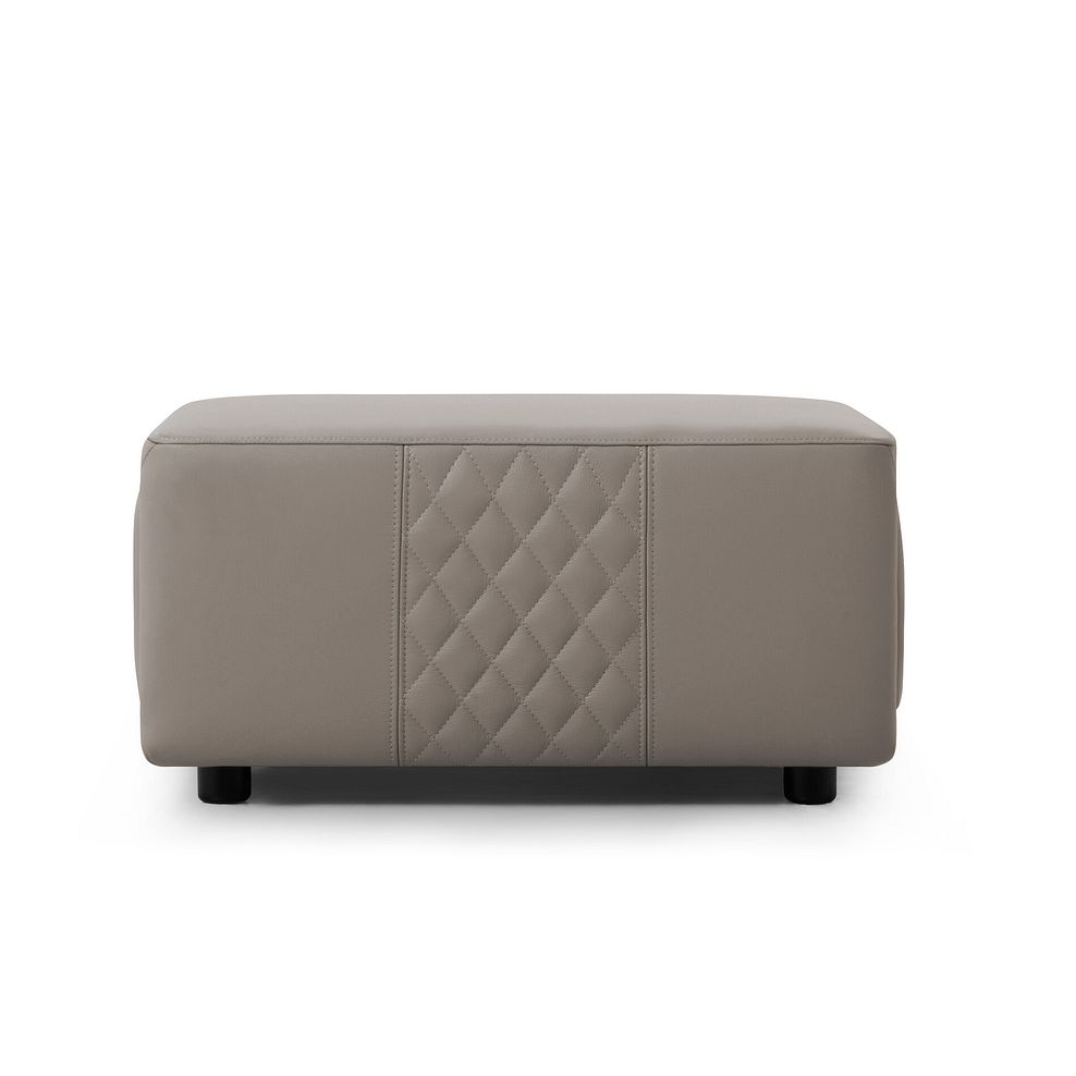Aldo Storage Footstool in Oyster Leather 2
