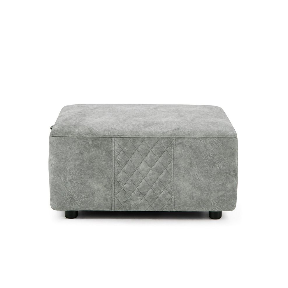 Aldo Storage Footstool in Marble Silver Fabric Thumbnail 5