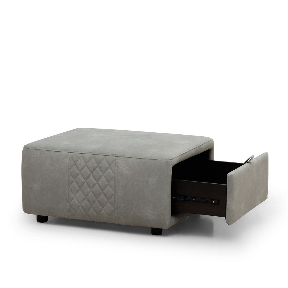Aldo Storage Footstool in Dexter Stone Fabric 2