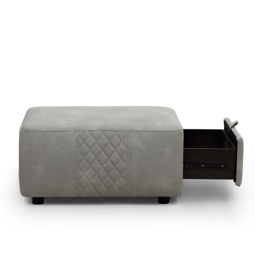Aldo Storage Footstool in Dexter Stone Fabric 4