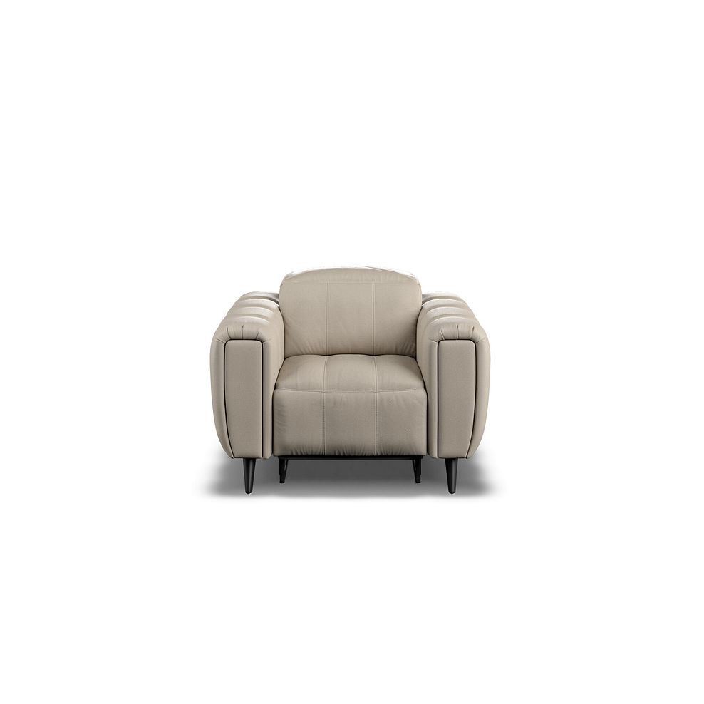 Amalfi Recliner Armchair With Power Headrest in Pebble Leather 8