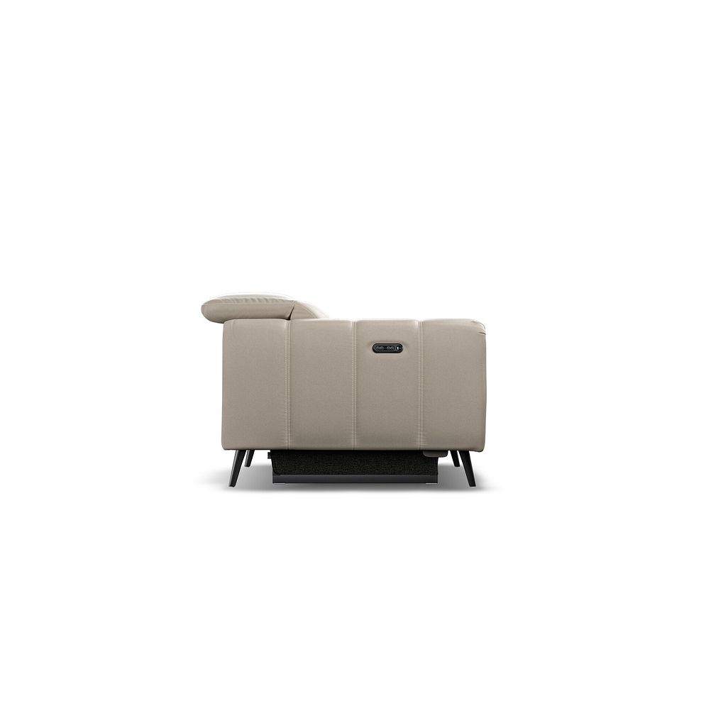 Amalfi Recliner Armchair With Power Headrest in Pebble Leather 9