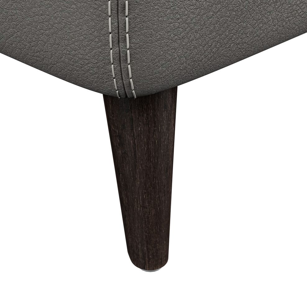 Amalfi Storage Footstool in Elephant Grey Leather 5