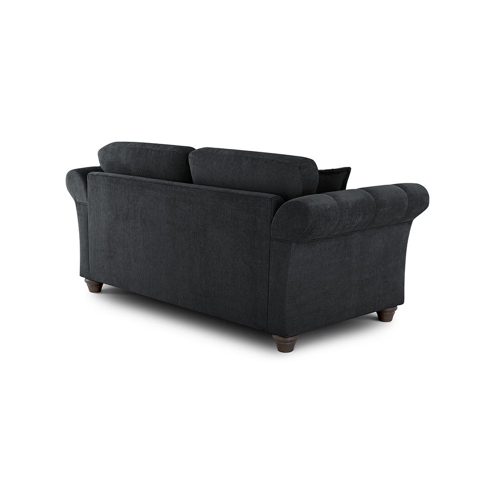 Amelie 3 Seater Sofa in Polar Anthracite Fabric with Grey Ash Feet 3