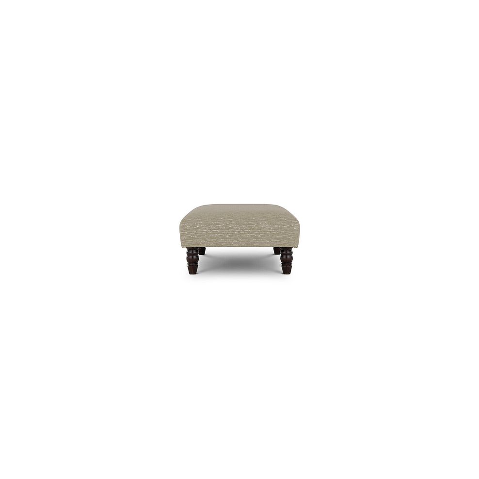 Amelie Footstool in Palmer Gold Fabric with Antiqued Feet 3