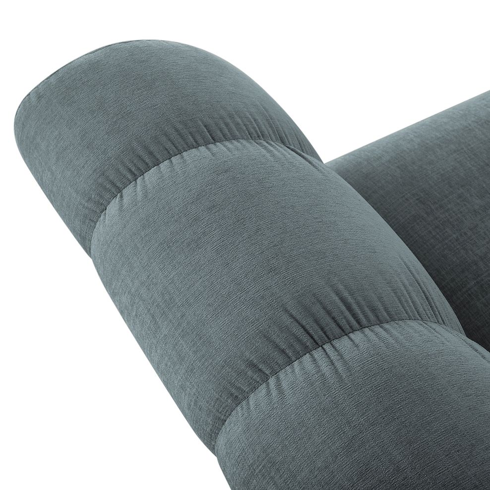 Amelie 2 Seater Sofa in Polar Grey Fabric with Grey Ash Feet 6