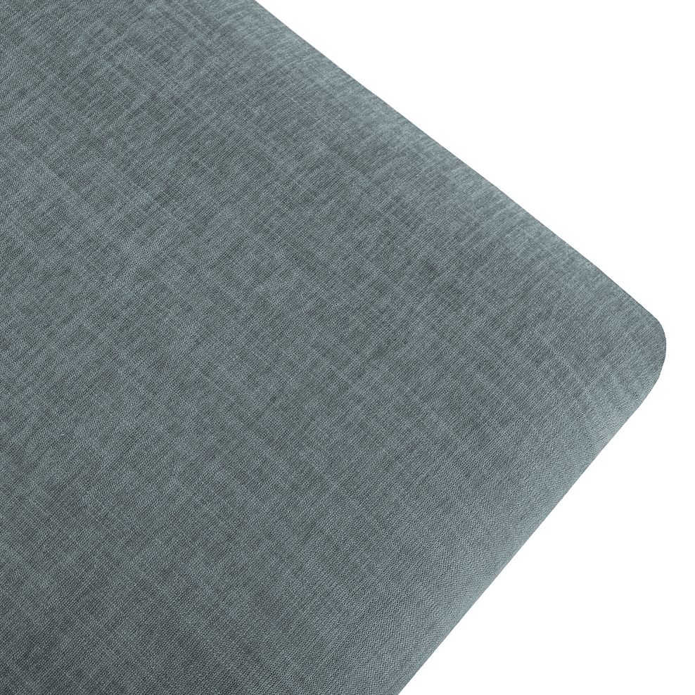 Amelie Footstool in Polar Grey Fabric with Grey Ash Feet 4