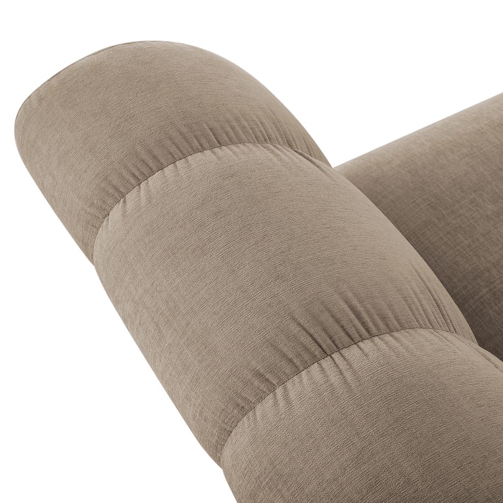 Amelie 2 Seater Sofa in Polar Mink Fabric with Grey Ash Feet 6