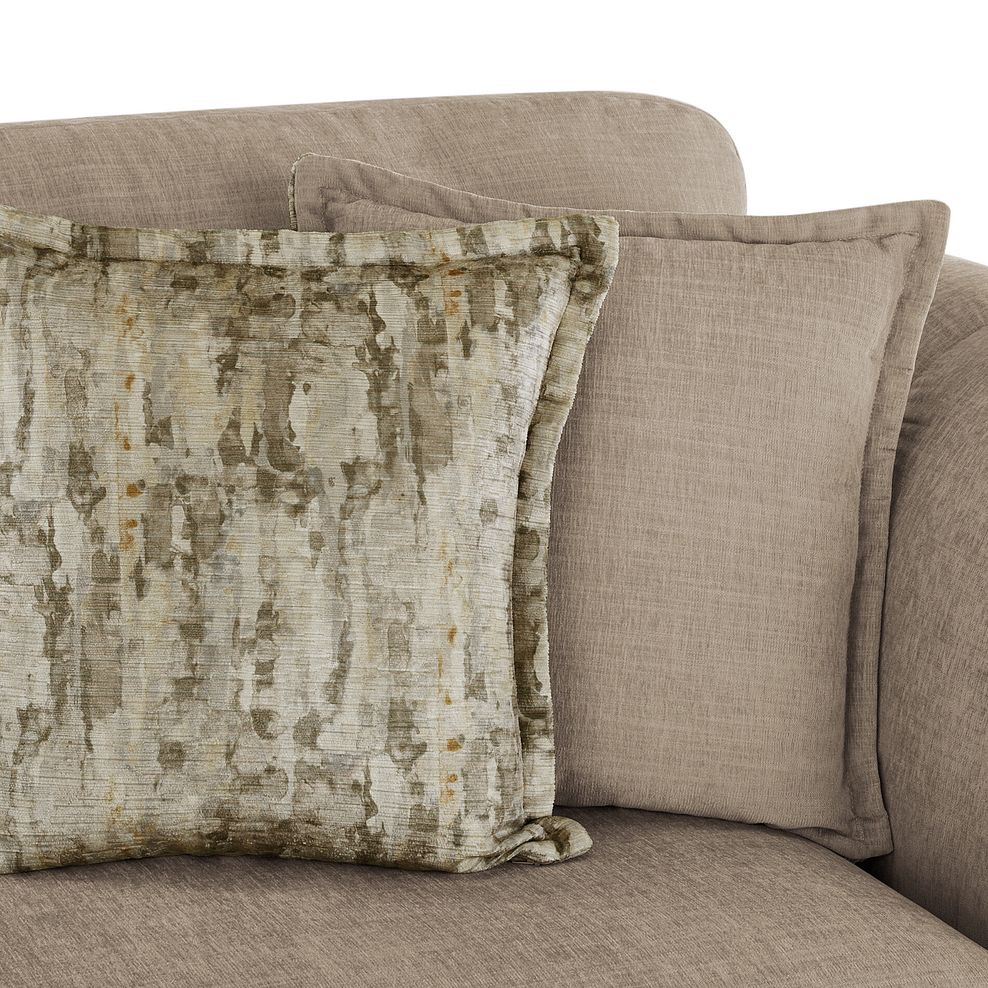 Amelie 2 Seater Sofa in Polar Mink Fabric with Grey Ash Feet 8