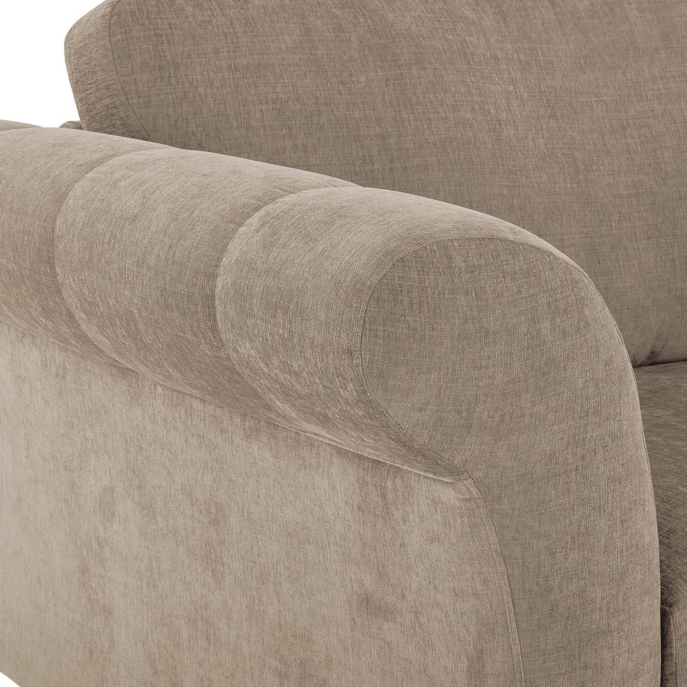 Amelie Loveseat in Polar Mink Fabric with Antiqued Feet 6