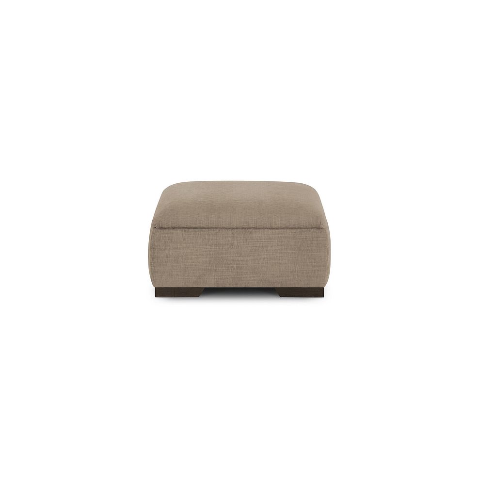 Amelie Storage Footstool in Polar Mink Fabric with Grey Ash Feet 2