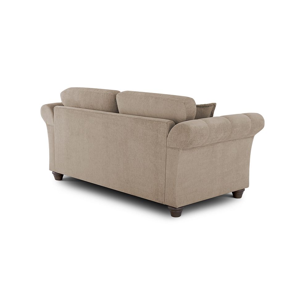 Amelie 3 Seater Sofa in Polar Natural Fabric with Grey Ash Feet 3