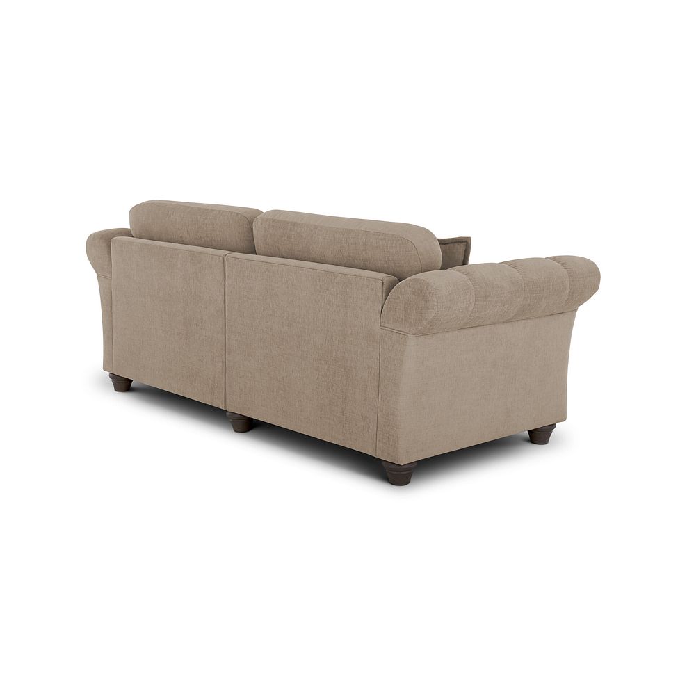 Amelie 4 Seater Sofa in Polar Natural Fabric with Grey Ash Feet Thumbnail 3