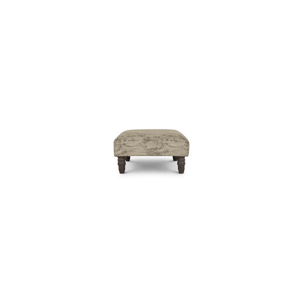 Amelie Footstool in Porter Natural Fabric with Grey Ash Feet 3