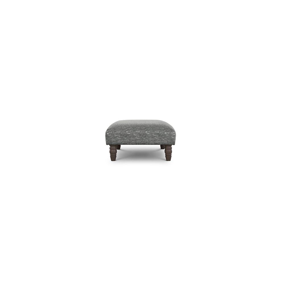 Amelie Footstool in Palmer Silver Fabric with Grey Ash Feet 3