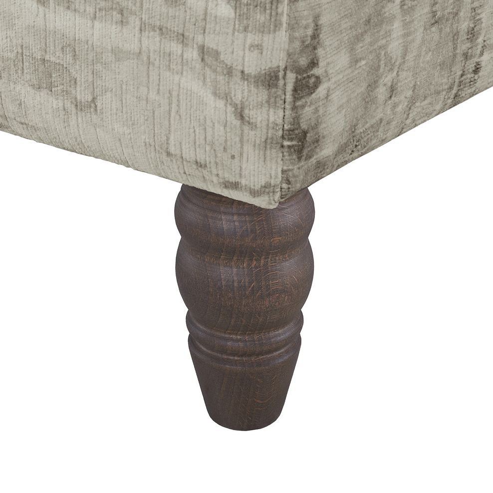 Amelie Footstool in Porter Smoke Fabric with Grey Ash Feet 4
