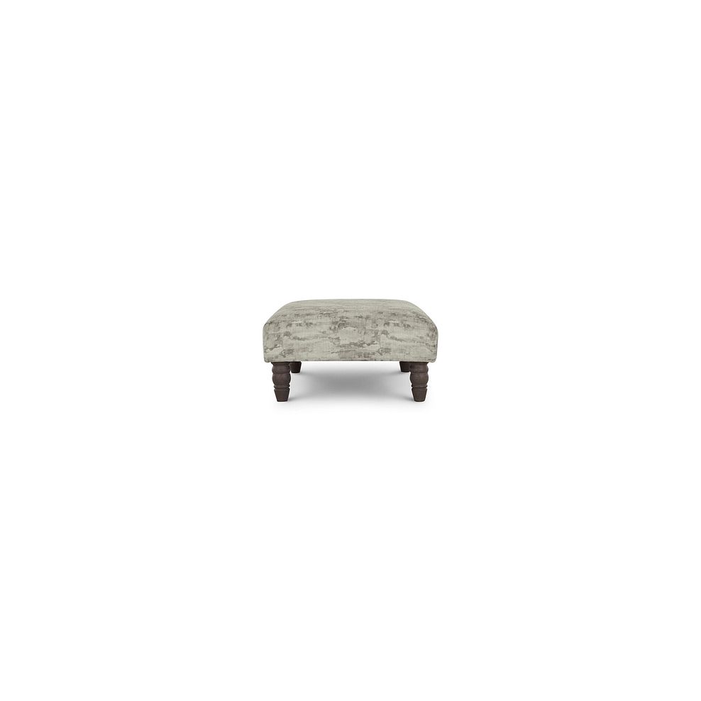 Amelie Footstool in Porter Smoke Fabric with Grey Ash Feet 3
