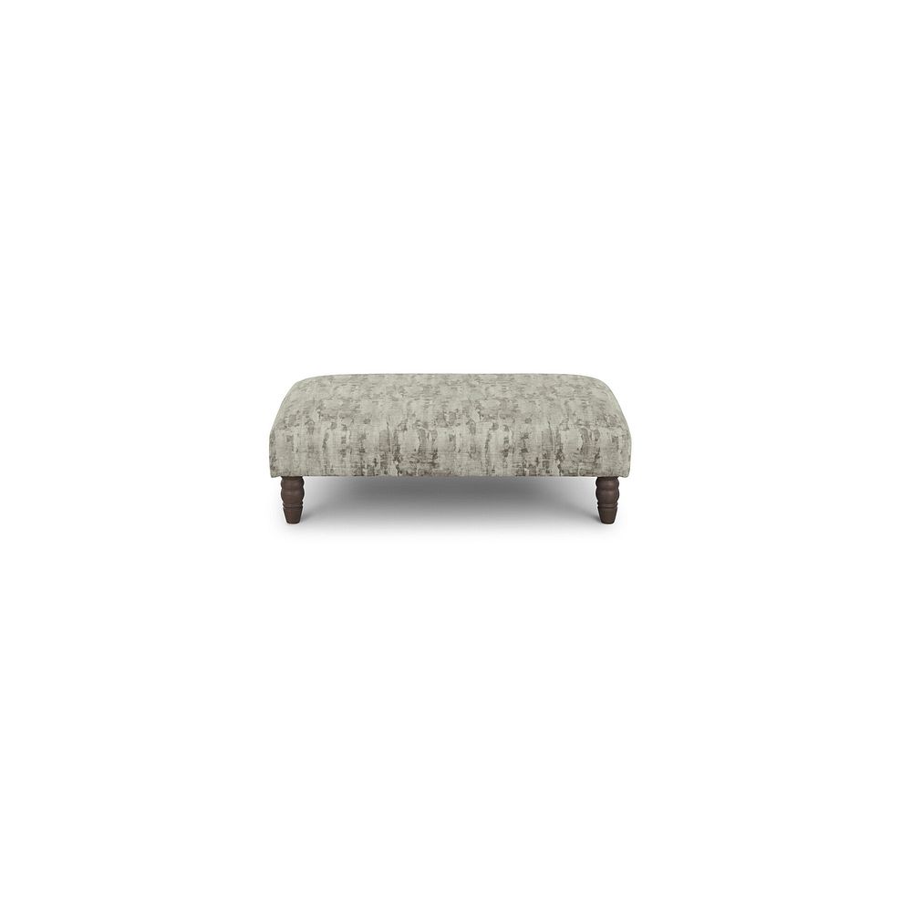 Amelie Footstool in Porter Smoke Fabric with Grey Ash Feet Thumbnail 2