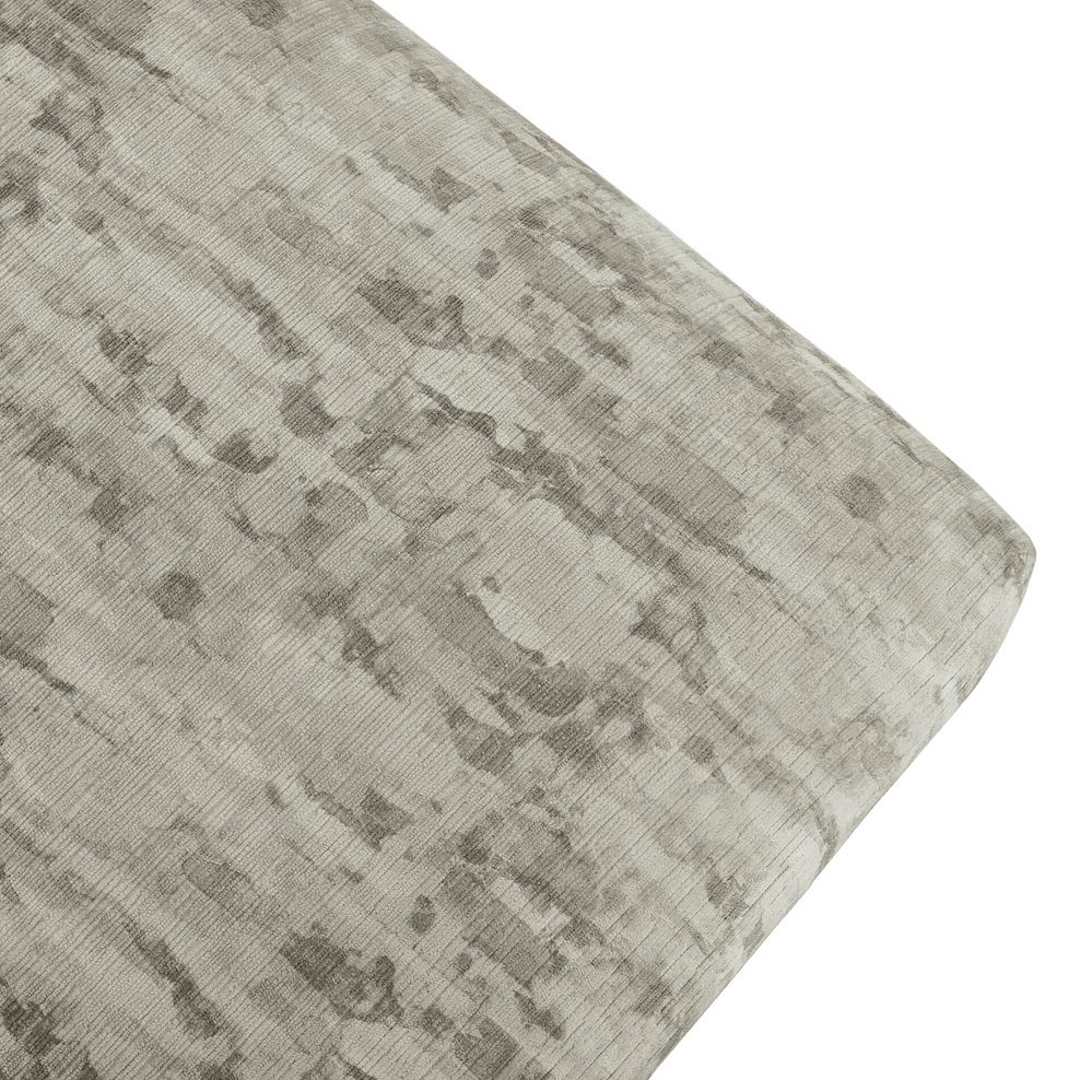 Amelie Footstool in Porter Smoke Fabric with Grey Ash Feet Thumbnail 5