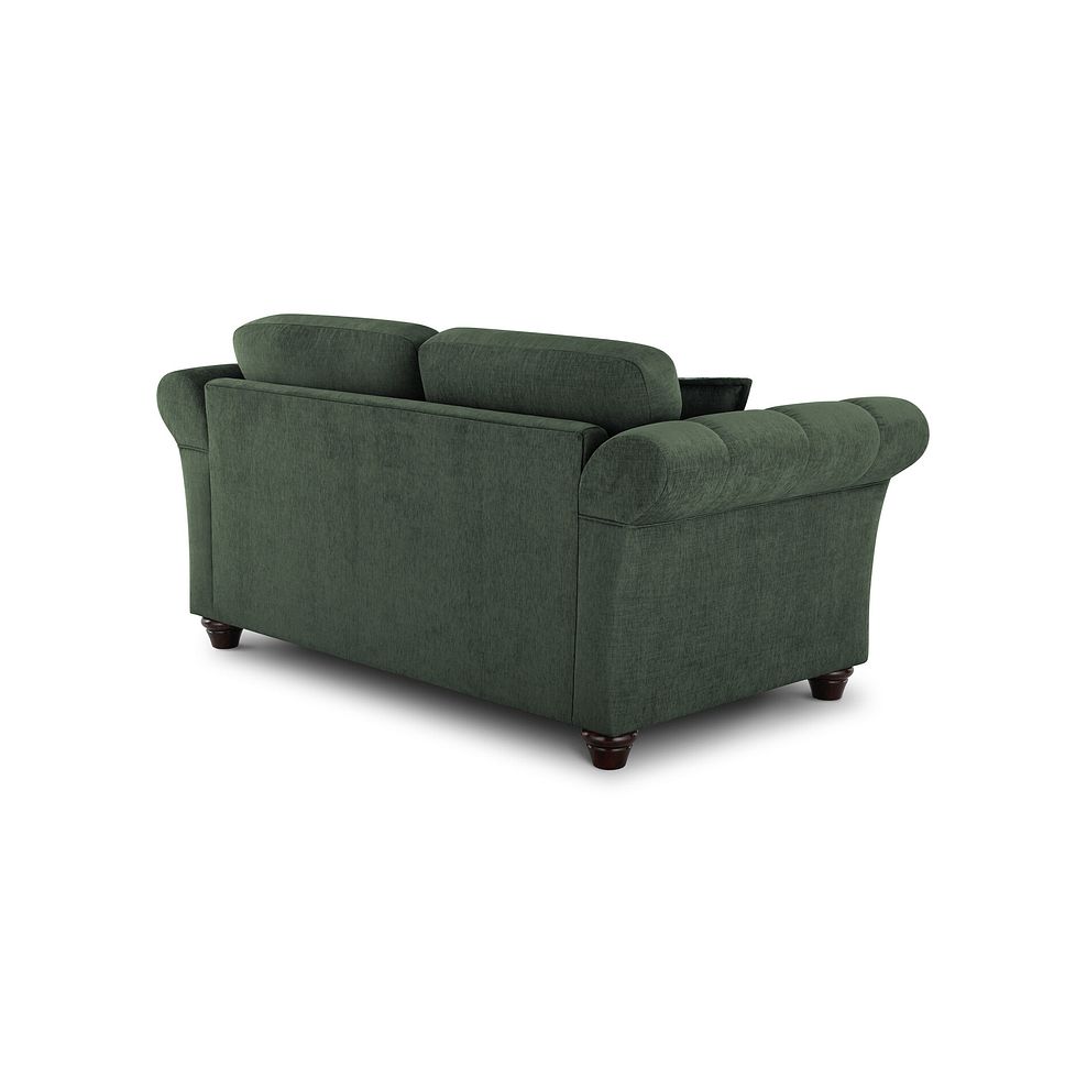 Amelie 2 Seater Sofa in Polar Thyme Fabric with Antiqued Feet 3