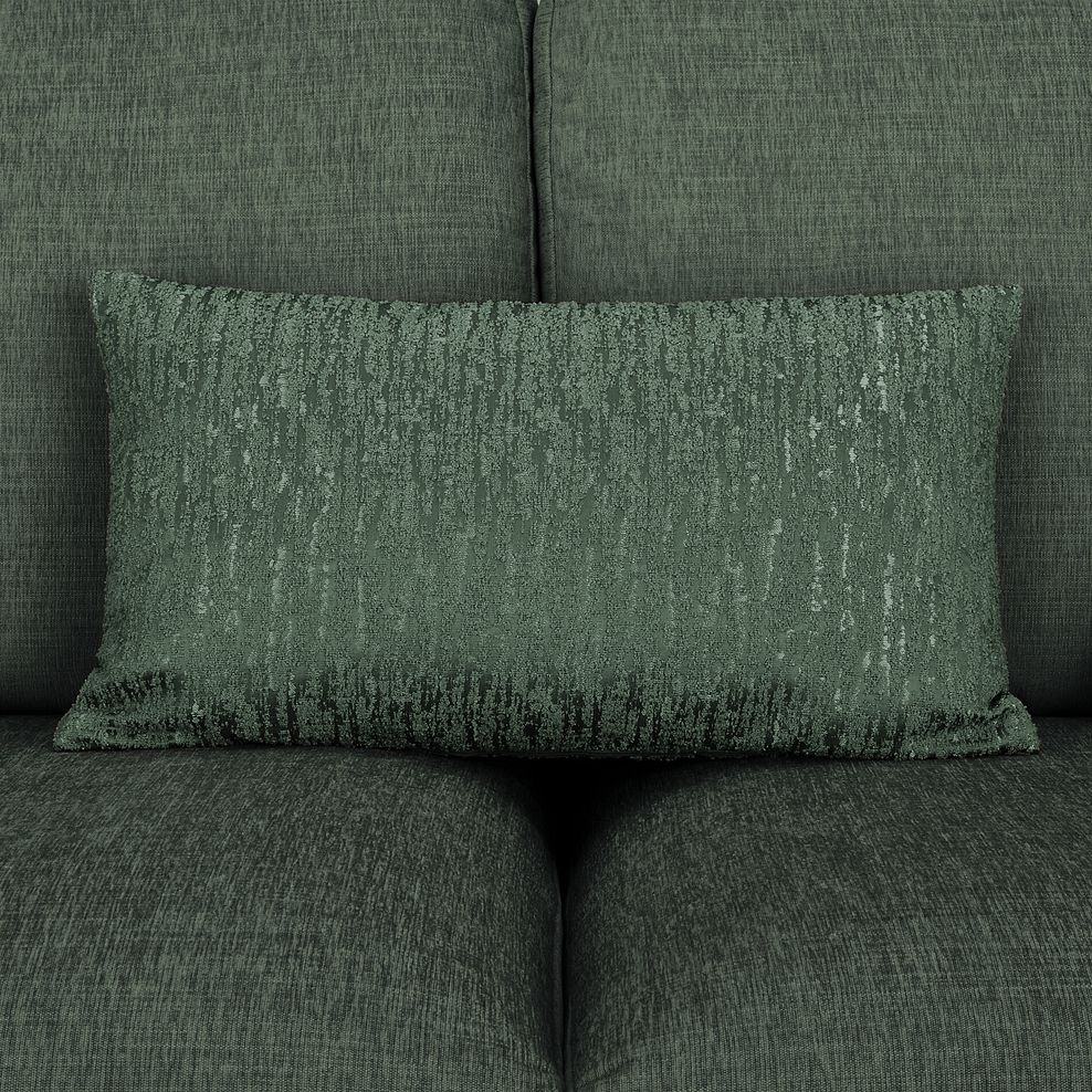 Amelie 3 Seater Sofa in Polar Thyme Fabric with Antiqued Feet 9